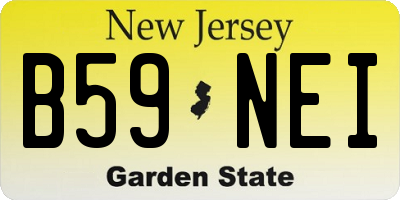 NJ license plate B59NEI