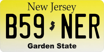 NJ license plate B59NER