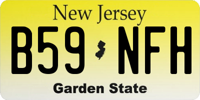 NJ license plate B59NFH