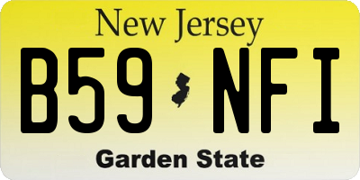 NJ license plate B59NFI