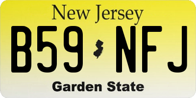 NJ license plate B59NFJ