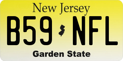 NJ license plate B59NFL