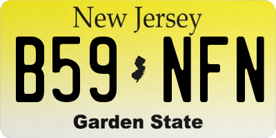 NJ license plate B59NFN
