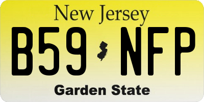 NJ license plate B59NFP