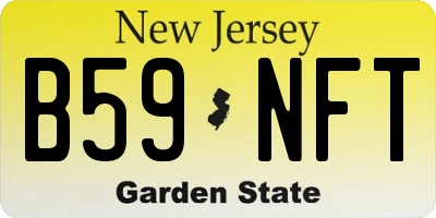 NJ license plate B59NFT