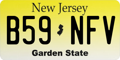NJ license plate B59NFV