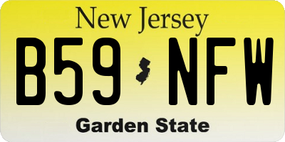 NJ license plate B59NFW