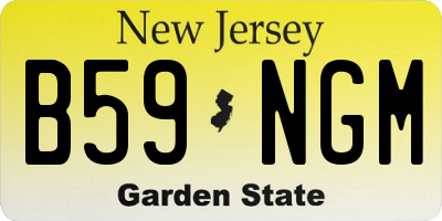 NJ license plate B59NGM