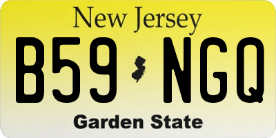 NJ license plate B59NGQ