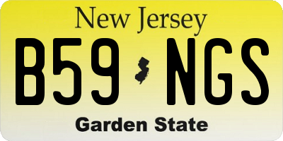 NJ license plate B59NGS