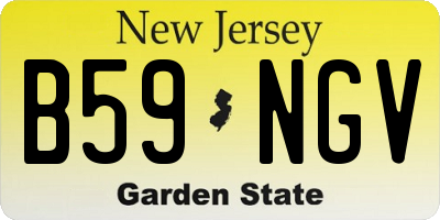 NJ license plate B59NGV