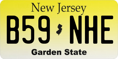 NJ license plate B59NHE
