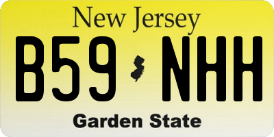 NJ license plate B59NHH