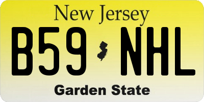 NJ license plate B59NHL