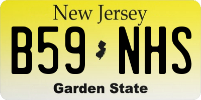 NJ license plate B59NHS