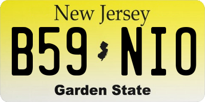NJ license plate B59NIO