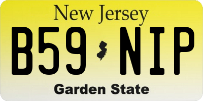 NJ license plate B59NIP