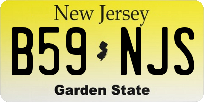 NJ license plate B59NJS