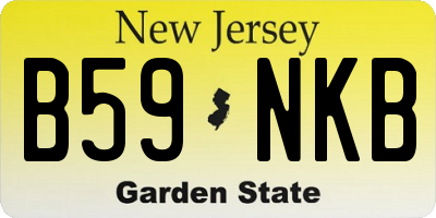 NJ license plate B59NKB
