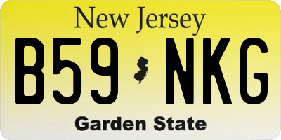 NJ license plate B59NKG