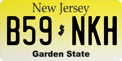NJ license plate B59NKH