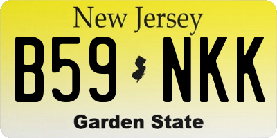 NJ license plate B59NKK