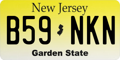 NJ license plate B59NKN