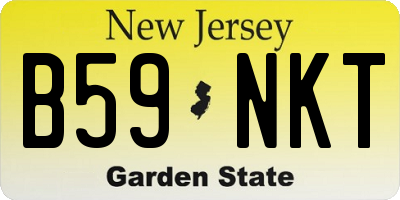 NJ license plate B59NKT