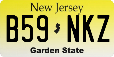 NJ license plate B59NKZ