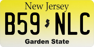 NJ license plate B59NLC