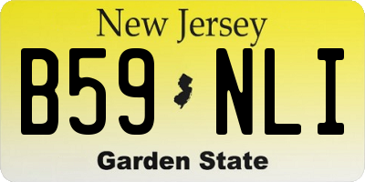 NJ license plate B59NLI