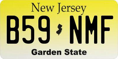 NJ license plate B59NMF