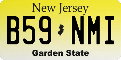 NJ license plate B59NMI