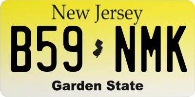 NJ license plate B59NMK