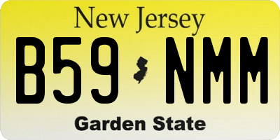 NJ license plate B59NMM
