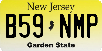 NJ license plate B59NMP
