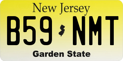 NJ license plate B59NMT