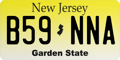 NJ license plate B59NNA