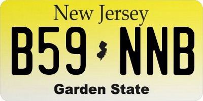 NJ license plate B59NNB