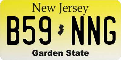 NJ license plate B59NNG
