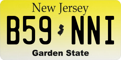 NJ license plate B59NNI