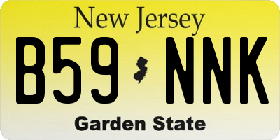 NJ license plate B59NNK