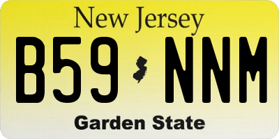 NJ license plate B59NNM
