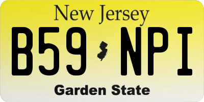 NJ license plate B59NPI