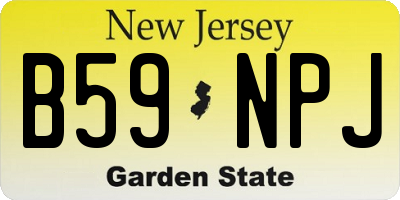 NJ license plate B59NPJ