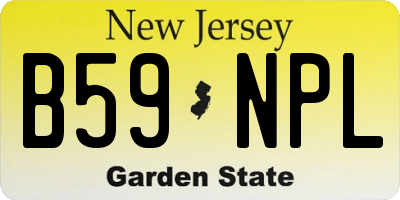 NJ license plate B59NPL