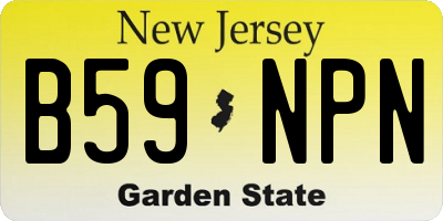 NJ license plate B59NPN