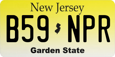 NJ license plate B59NPR