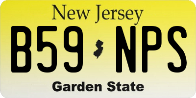 NJ license plate B59NPS