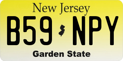 NJ license plate B59NPY